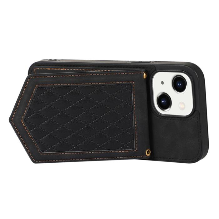 Bild 5,  iPhone 15 Skal RFID Kortfack Med Snodd Svart - Teknikhallen.se