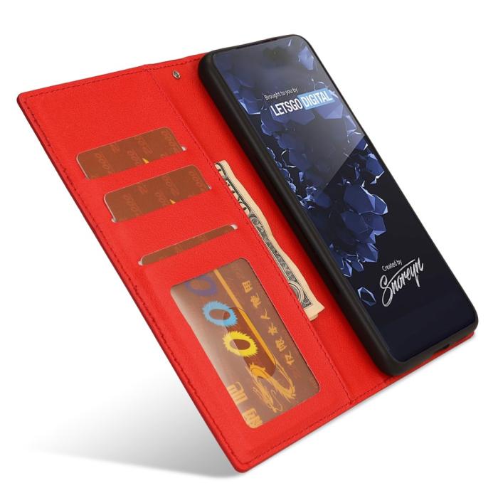 Bild 4,  Samsung Galaxy S23 Plus 2in1 Magnet Fodral Röd - Teknikhallen.se