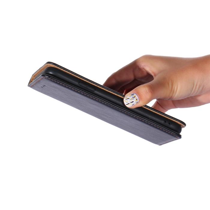 Bild 4,  Xiaomi Redmi 9C Fodral Flip Läder Svart - Teknikhallen.se