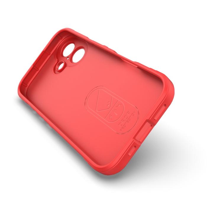 Bild 3,  iPhone 16 Plus Skal Magic Shield Röd - Teknikhallen.se
