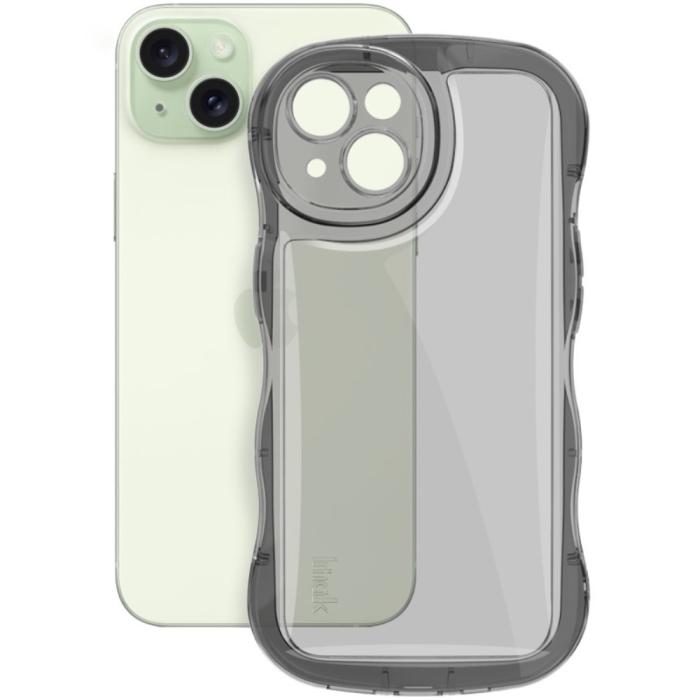 Bild 2, IMAK IMAK iPhone 15 Skal Wavy TPU Tonad Svart - Teknikhallen.se