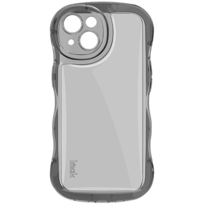 Bild 3, IMAK IMAK iPhone 15 Skal Wavy TPU Tonad Svart - Teknikhallen.se