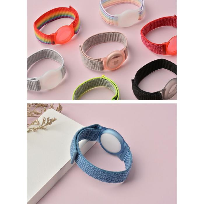 Bild 6, Tech-Protect Tech-Protect Nylon Armband För AirTag 2/1 Till Barn Blå - Teknikhallen.se