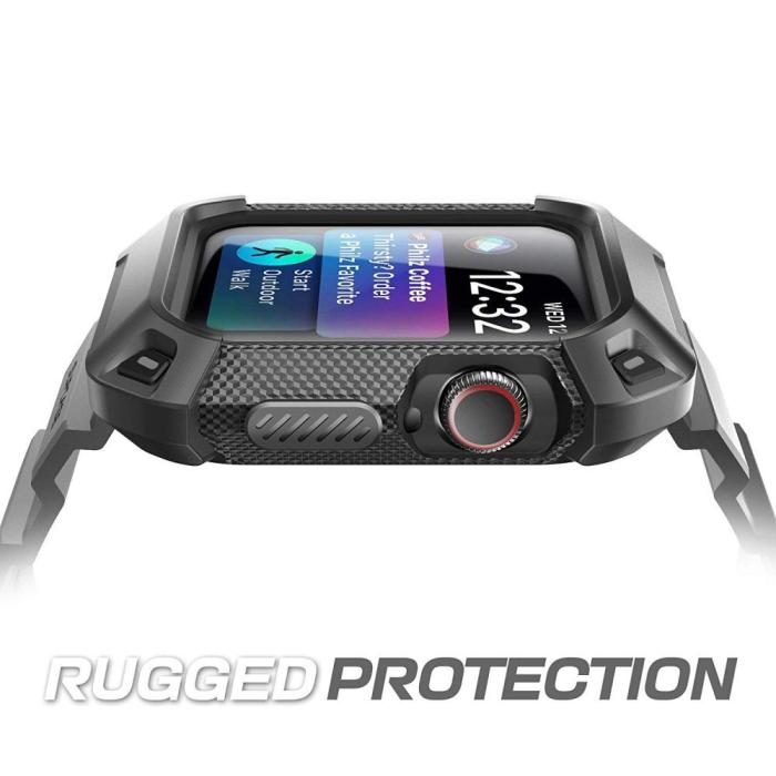 Bild 5, Supcase Supcase Apple Watch 44/45 mm Armband Unicorn Beetle Pro Svart - Teknikhallen.se