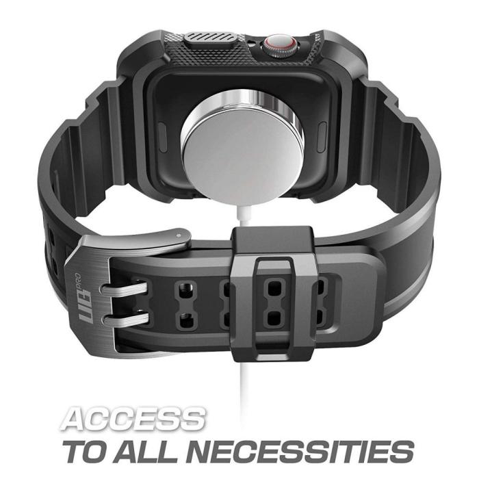 Bild 6, Supcase Supcase Apple Watch 44/45 mm Armband Unicorn Beetle Pro Svart - Teknikhallen.se