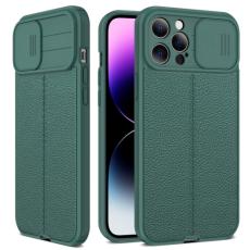  iPhone 14 Pro Skal Litchi CamShield Gr&ouml;n - Teknikhallen.se