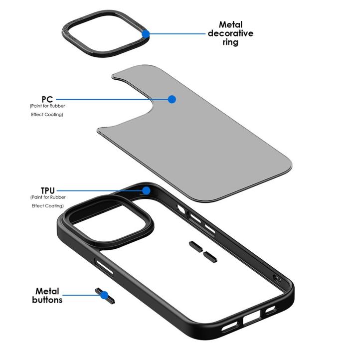 Bild 4,  iPhone 13 Pro Max Skal Classic Hybrid Matt Lila - Teknikhallen.se