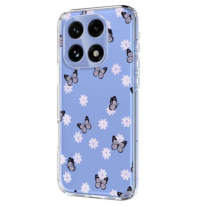 Bild 2,  OnePlus 15 Skal TPU Med Tryck Fjärilar / Blommor - Teknikhallen.se