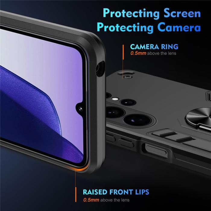 Bild 3,  Samsung Galaxy S26 Ultra Skal Ring Hybrid Armor Svart - Teknikhallen.se