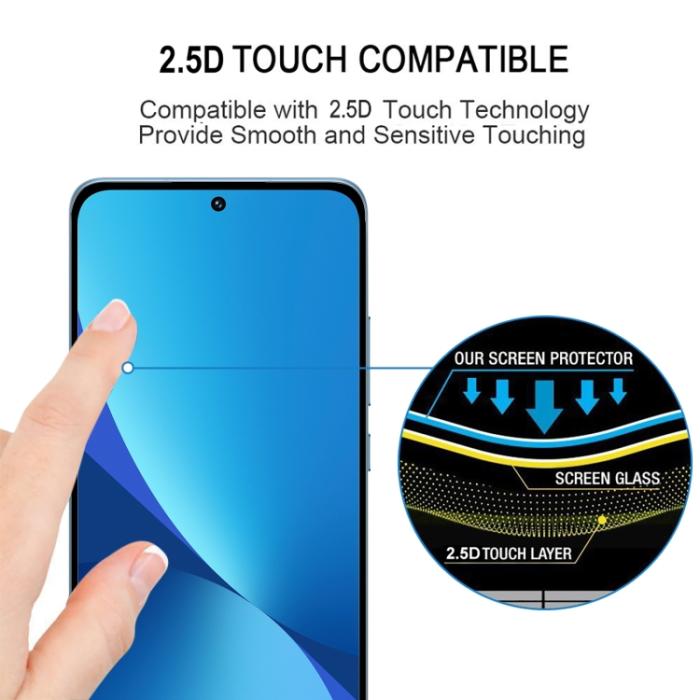 Bild 5,  Xiaomi 13 5G Skärmskydd Heltäckande Härdat Glas - Teknikhallen.se