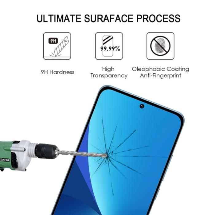 Bild 6,  Xiaomi 13 5G Skärmskydd Heltäckande Härdat Glas - Teknikhallen.se