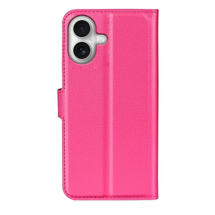 Bild 6,  iPhone 17 Fodral Litchi Läder Rosa - Teknikhallen.se