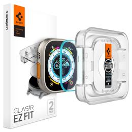 Spigen Spigen Apple Watch Ultra 49 mm 2-PACK "Ez Fit" Glas.tR Skärmskydd - Teknikhallen.se