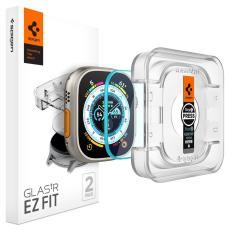 Spigen Spigen Apple Watch Ultra 49 mm 2-PACK "Ez Fit" Glas.tR Sk&auml;rmskydd - Teknikhallen.se