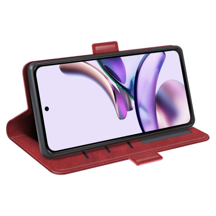 Bild 5,  Motorola Moto E13 Fodral Magnetisk Stängning Röd - Teknikhallen.se