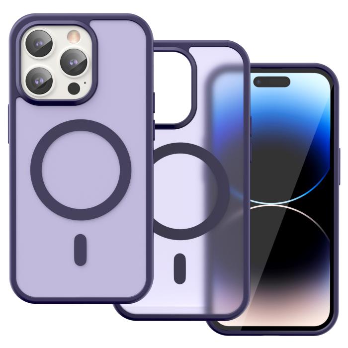 Bild 2, ColorPop ColorPop iPhone 14 Pro Skal CH MagSafe Matt Lila - Teknikhallen.se
