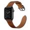  Äkta Läder Armband Apple Watch 41/40/38 mm - Brun - Teknikhallen.se