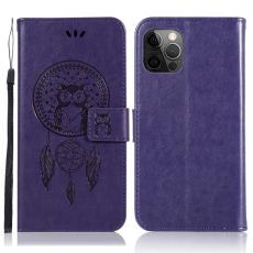  iPhone 13 Pro - Owl Dream Catcher L&auml;der Fodral - Lila - Teknikhallen.se