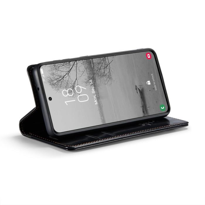 Bild 3, CASEME CASEME Samsung Galaxy S23 Plus Fodral Wax Textur Svart - Teknikhallen.se