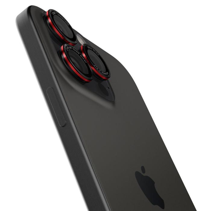 Bild 5, Spigen Spigen iPhone 16/15/14 Pro/Pro Max 2-PACK Linsskydd Optik GLAS.tR - Teknikhallen.se