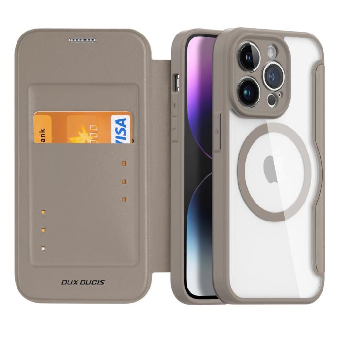 Bild 2, DUX DUCIS DUX DUCIS iPhone 14 Pro Fodral MagSafe Skin X Pro Khaki - Teknikhallen.se