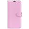  Samsung Galaxy A35 5G Fodral Läder Litchi Ljus Rosa - Teknikhallen.se