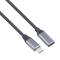  50 cm USB-C Hane - USB-C Hona Adapter Kabel Svart - Teknikhallen.se