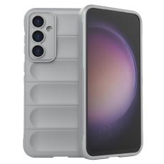  Samsung Galaxy S23 FE Skal Magic Shield TPU Ljus Gr&aring; - Teknikhallen.se