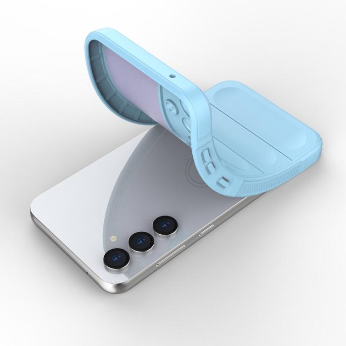 Bild 4,  Samsung Galaxy S23 FE Skal Magic Shield TPU Ljus Grå - Teknikhallen.se
