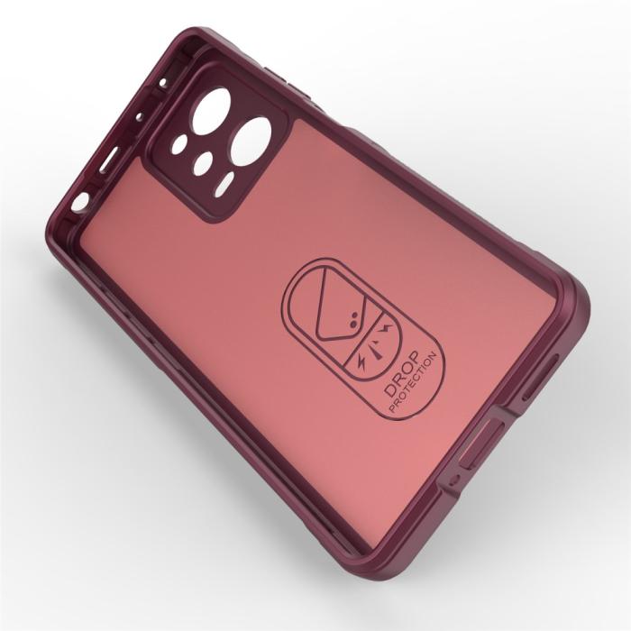 Bild 3,  Xiaomi Redmi Note 12 Pro 5G Skal Magic Shield Vinröd - Teknikhallen.se
