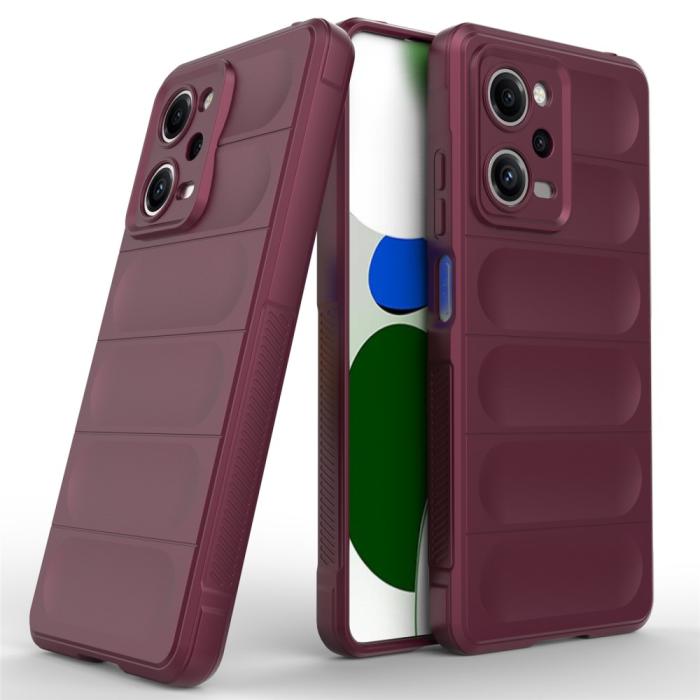 Bild 5,  Xiaomi Redmi Note 12 Pro 5G Skal Magic Shield Vinröd - Teknikhallen.se