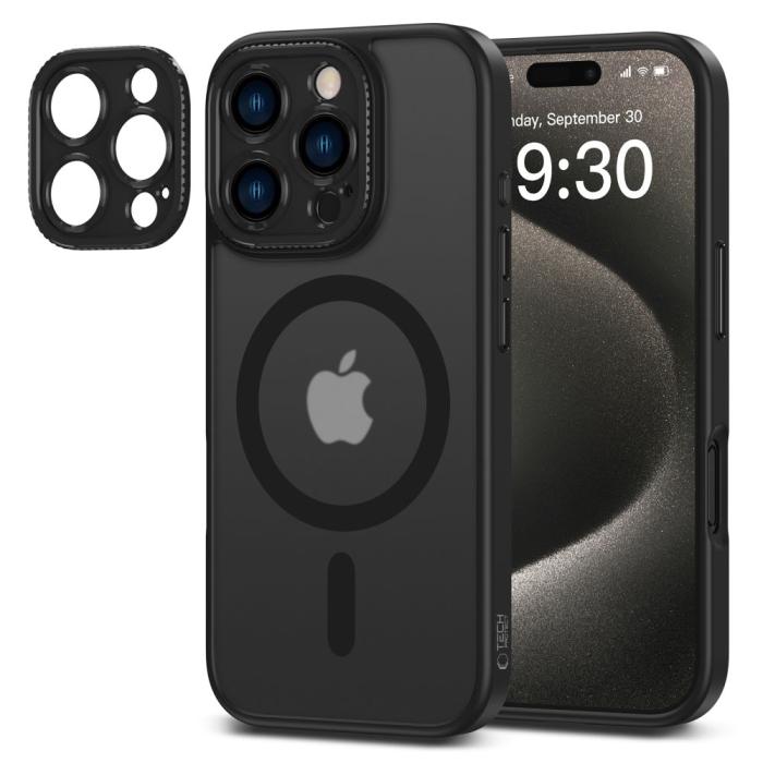 Bild 3, Tech-Protect Tech-Protect iPhone 16 Pro Max Skal MagSafe MagCam Matt Svart - Teknikhallen.se