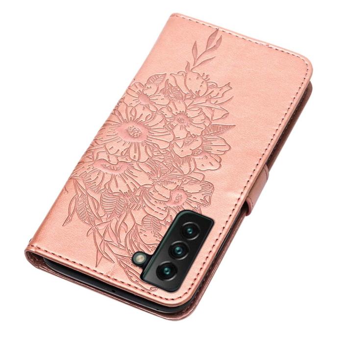 Bild 5,  Samsung Galaxy S23 Plus Fodral Fjäril Roséguld - Teknikhallen.se