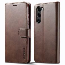 LC.IMEEKE LC.IMEEKE Samsung Galaxy S23 Fodral L&auml;der Brun - Teknikhallen.se