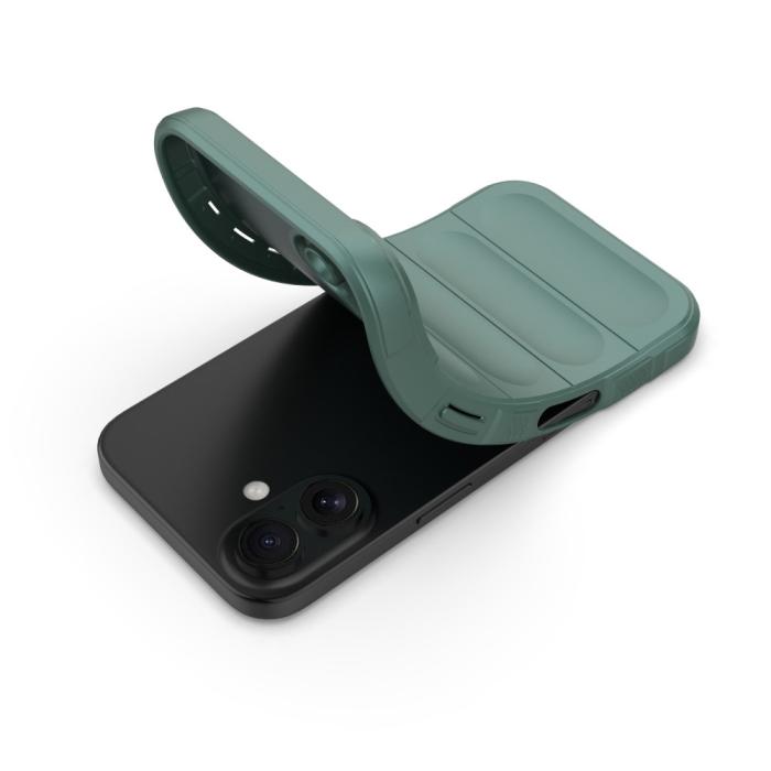 Bild 5,  iPhone 16 Plus Skal Magic Shield Grön - Teknikhallen.se