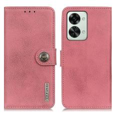 KHAZNEH KHAZNEH OnePlus Nord 2T 5G Fodral L&auml;der Rosa - Teknikhallen.se
