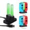  DOBE Nintendo Joy-Con Laddningsstation LED Svart - Teknikhallen.se