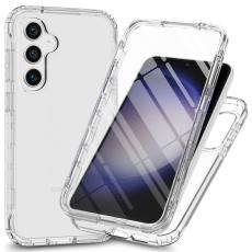  Samsung Galaxy S24 Plus 360&deg; Shockproof Hybrid Skal Transparent - Teknikhallen.se