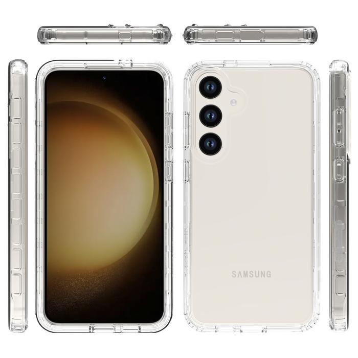 Bild 2,  Samsung Galaxy S24 Plus 360° Shockproof Hybrid Skal Transparent - Teknikhallen.se