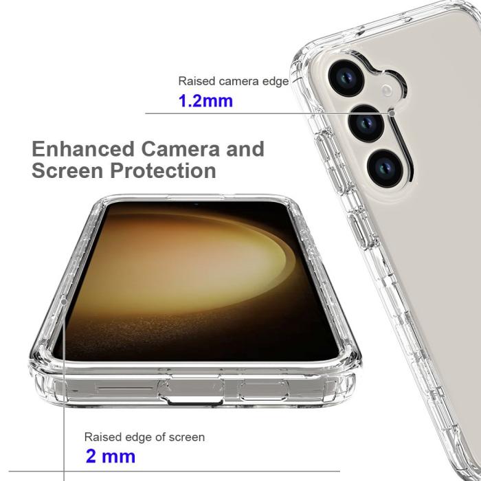 Bild 3,  Samsung Galaxy S24 Plus 360° Shockproof Hybrid Skal Transparent - Teknikhallen.se