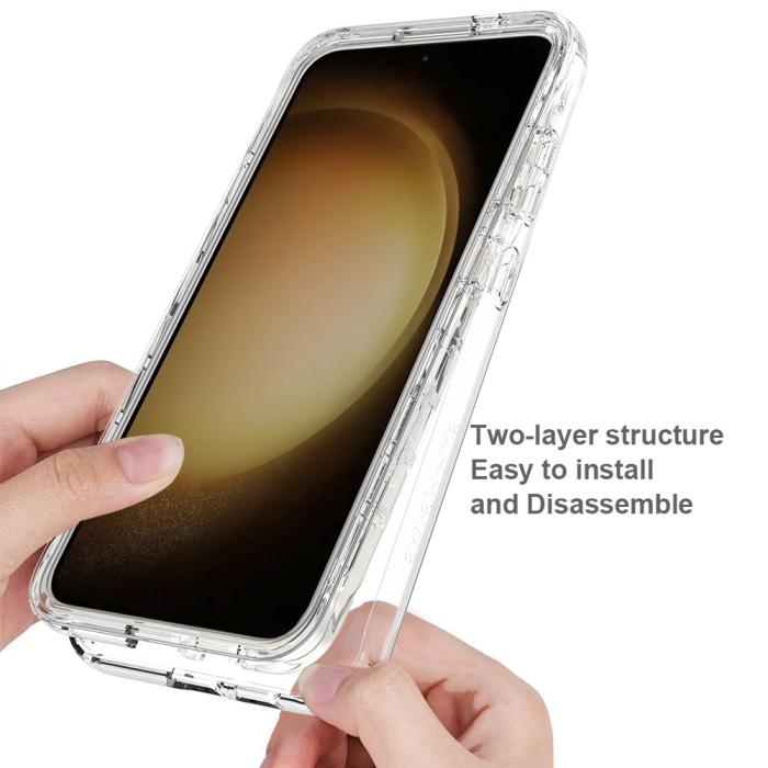 Bild 4,  Samsung Galaxy S24 Plus 360° Shockproof Hybrid Skal Transparent - Teknikhallen.se