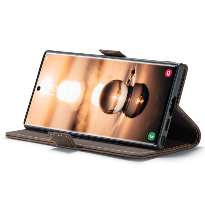 Bild 3, CASEME CASEME Galaxy S24 Ultra Fodral Retro Läder Mörk Brun - Teknikhallen.se