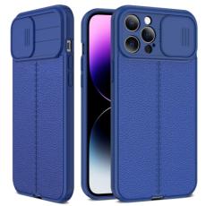  iPhone 14 Pro Skal Litchi CamShield Bl&aring; - Teknikhallen.se