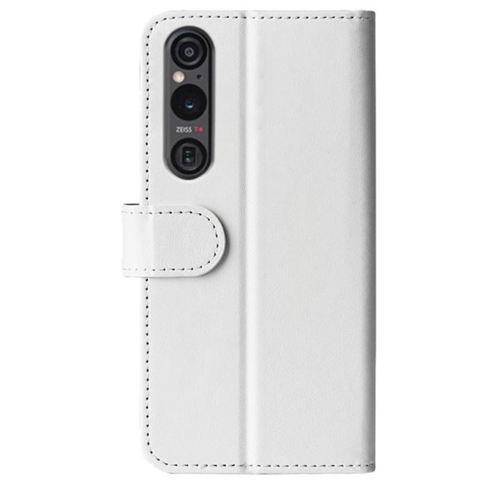 Bild 6,  Sony Xperia 1 VI Fodral Crazy Horse Läder Vit - Teknikhallen.se