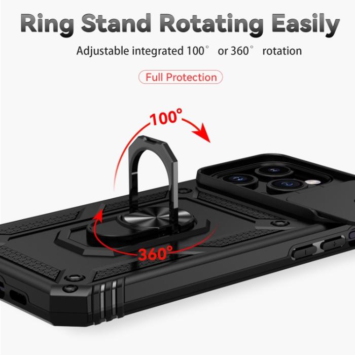 Bild 4,  iPhone 15 Pro Max Skal CamShield Armor Ring Svart - Teknikhallen.se