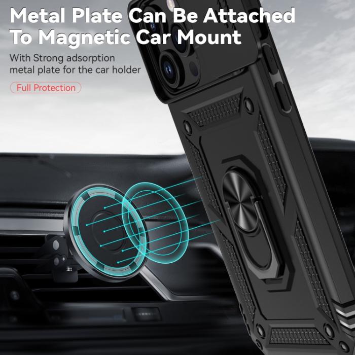 Bild 6,  iPhone 15 Pro Max Skal CamShield Armor Ring Svart - Teknikhallen.se