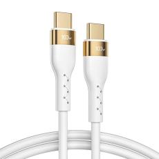 JOYROOM Joyroom 1.2m 100W PD USB-C / USB-C Liquid Silikon Kabel Vit - Teknikhallen.se