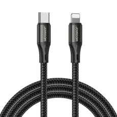 JOYROOM Joyroom 1m 20W PD USB-C - Lightning Nylonkabel Svart - Teknikhallen.se