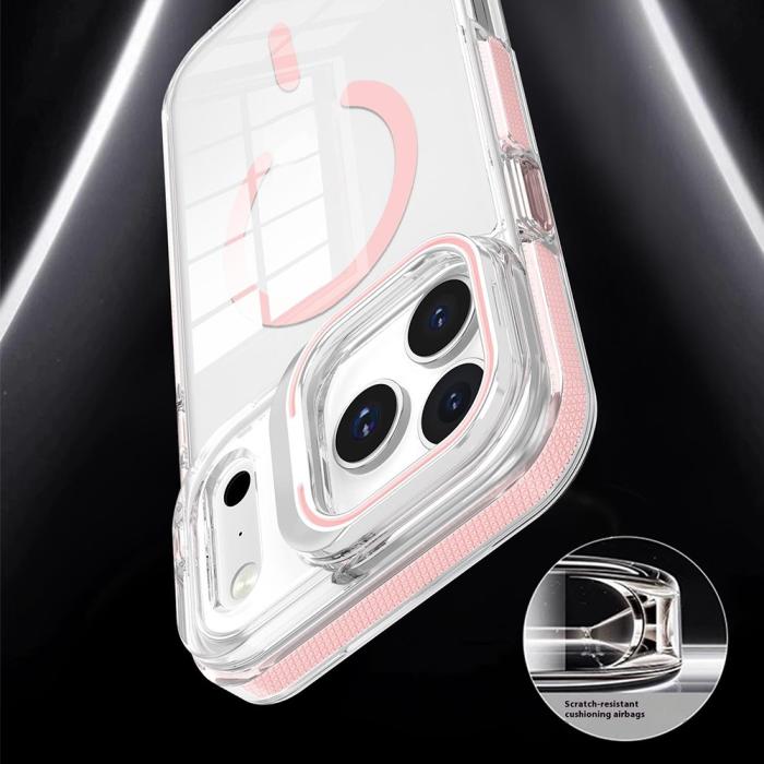 Bild 5,  iPhone 17 Pro Max Skal MagSafe Kickstand Transparent / Svart - Teknikhallen.se