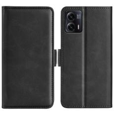  Motorola Moto G73 5G Fodral Magnetisk St&auml;ngning Svart - Teknikhallen.se